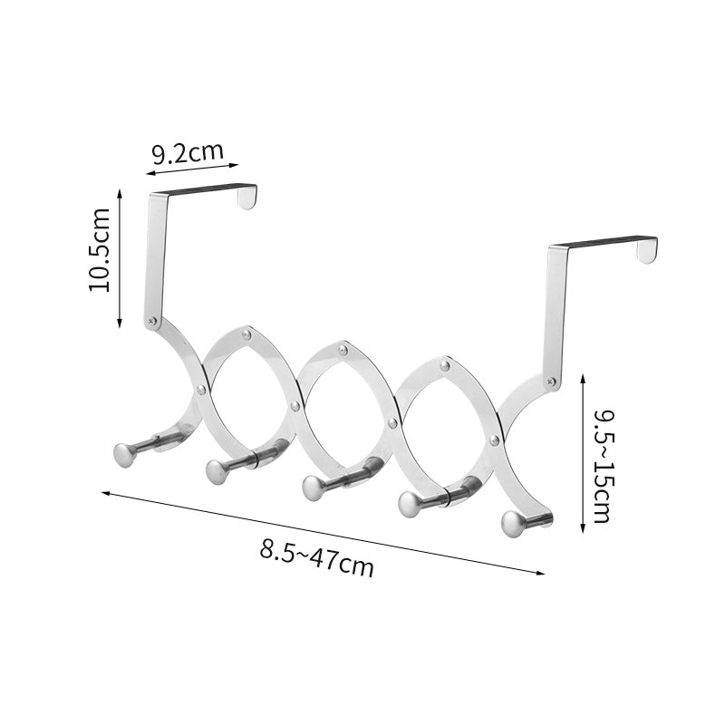 Gluschwein - Einziehbarer Kleiderbügel aus Metall L- 9.2cm MIT 5 HAKEN