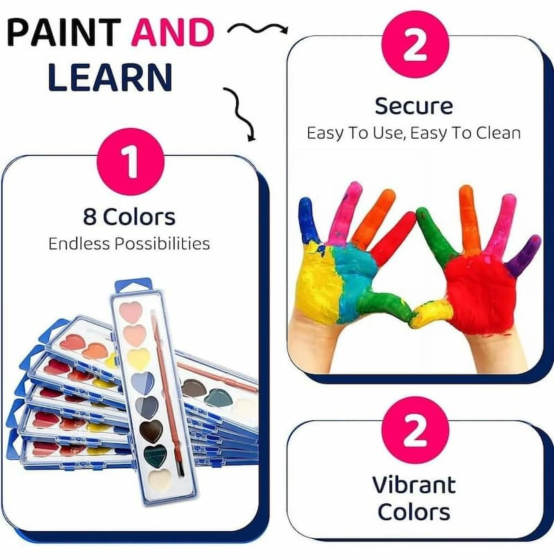 Gluschwein - Heart Paint - Mini-Aquarellfarben-Set