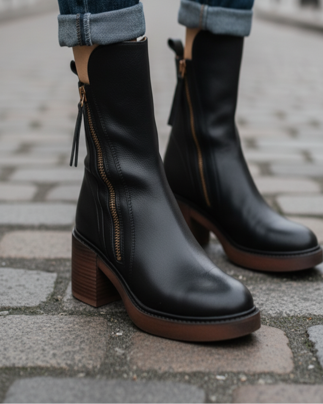 Frieda | Stiefel mit bequemem Absatz, elegant und zeitlos