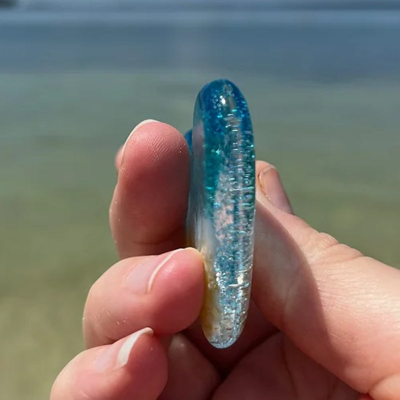 Gluschwein - Glas Strand Tasche Herz