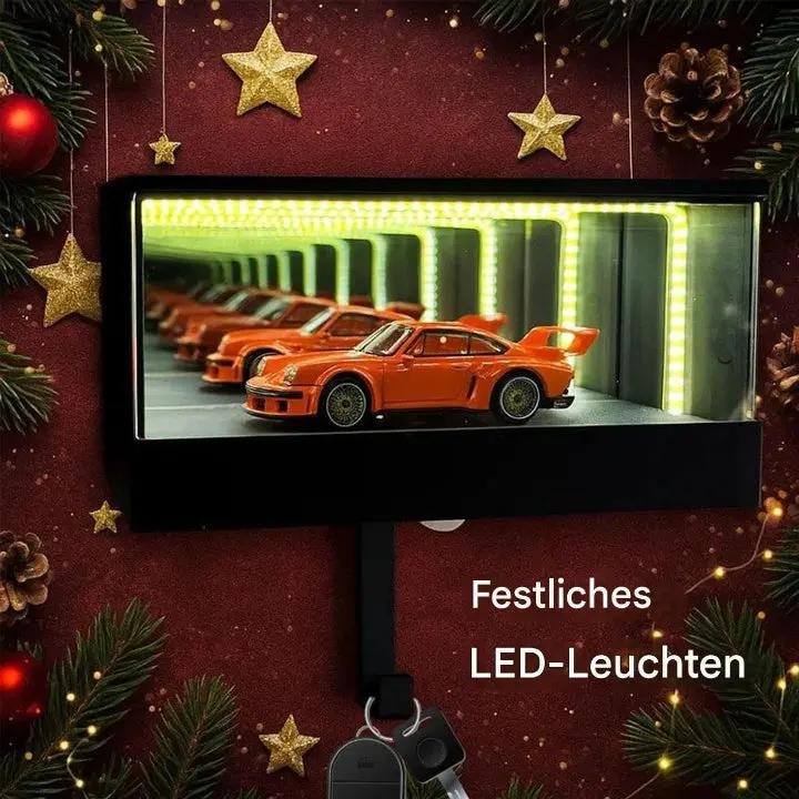 InfinityGarage - Schlüsselhalter mit LED-Spiegeleffekt