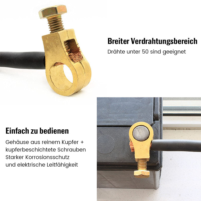 Gluschwein - Batterieanschlussclip aus reinem Kupfer