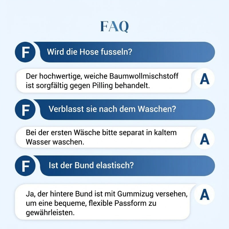 Gluschwein - 🔥Solange der Vorrat reicht 40 % Rabatt!🎉Bequeme blau gestreifte Hose mit Seitentaschen