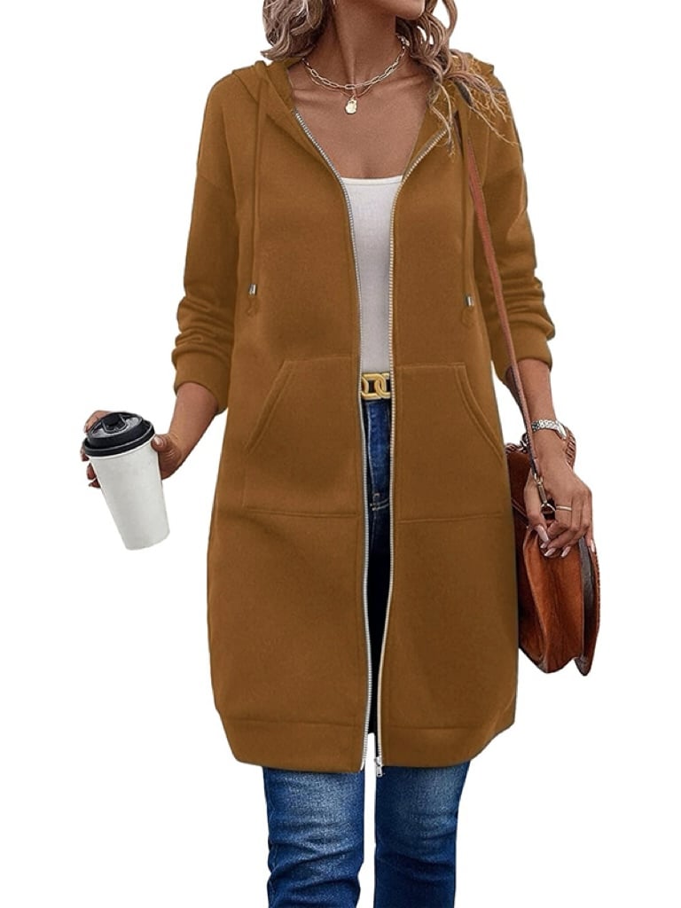 Gluschwein - 🔥✨Fleece-Kapuzenpullover mit Reißverschluss für Damen