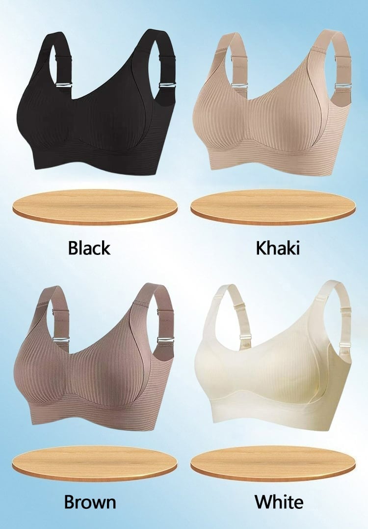 Gluschwein - 🔥50% Rabatt für begrenzte Zeit💕Gerippter Push-up-BH für Frauen, verstellbar, kabellos