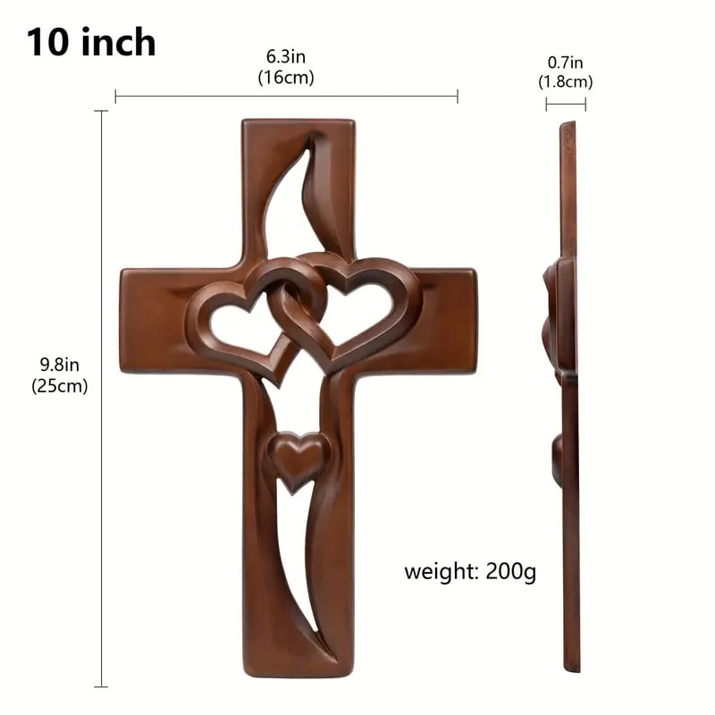 Gluschwein - Intertwined Heart Wooden Cross