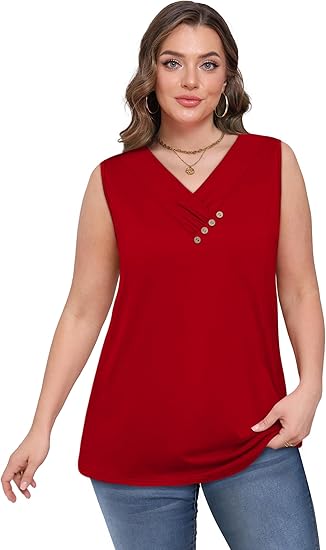 Gluschwein - Einfarbiges V-Ausschnitt-Tanktop für Damen – atmungsaktiv & vielseitig