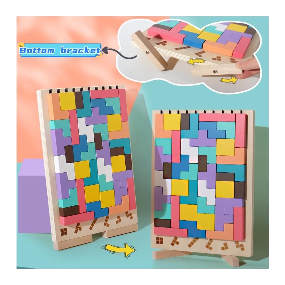 Holz-Stapelspiel – Fördert Logik, Konzentration und Feinmotorik bei Kindern!