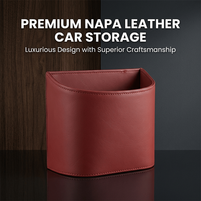 PU Leather Car Door Cup Holder
