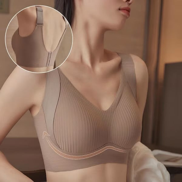 Gluschwein - 🔥50% Rabatt für begrenzte Zeit💕Gerippter Push-up-BH für Frauen, verstellbar, kabellos