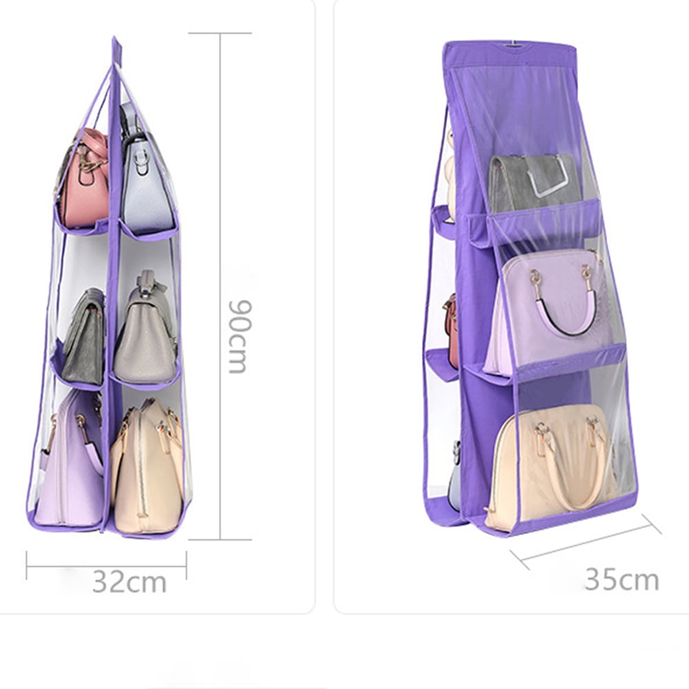 Hängender Handtaschen-Organizer – Doppelseitiges Design mit 6 Fächern