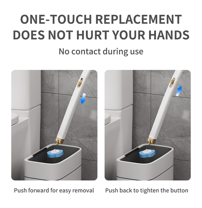 Gluschwein - 50 000+ VERKAUFT!🚽💦Innovatives Einweg-Toilettenbürstenset zur Wandmontage✨