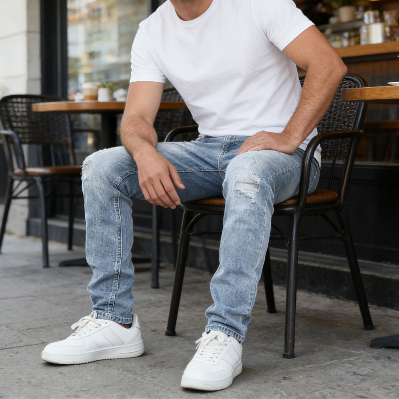 Gluschwein - 👖 50% RABATT! 🔥 Moderne Slim-Fit-Stretchjeans für Herren – Bequemer Stretch, Moderne Passform & Vielseitiger Alltagslook 💙