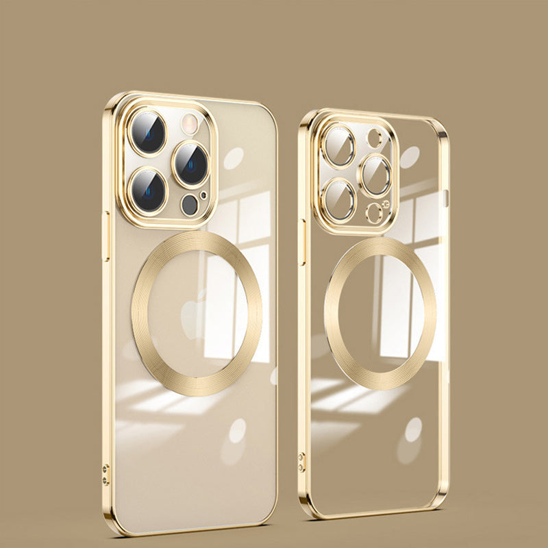 Gluschwein - Kabellose Magnetische All-Inclusive-iPhone-Hülle mit Galvanik Gold