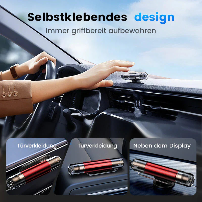 ⌛ Nur noch 3 Tage – 50 % auf alles! ⏰Notfall-Autofenster-Brecher mit Sicherheitsgurt-Schneider