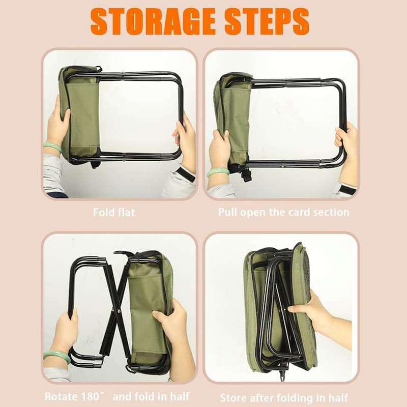 PortaSeat - Taburete plegable: estable, ligero e impermeable para llevar.