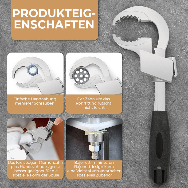 Gluschwein - Universell Verstellbarer Doppelmaulschlüssel