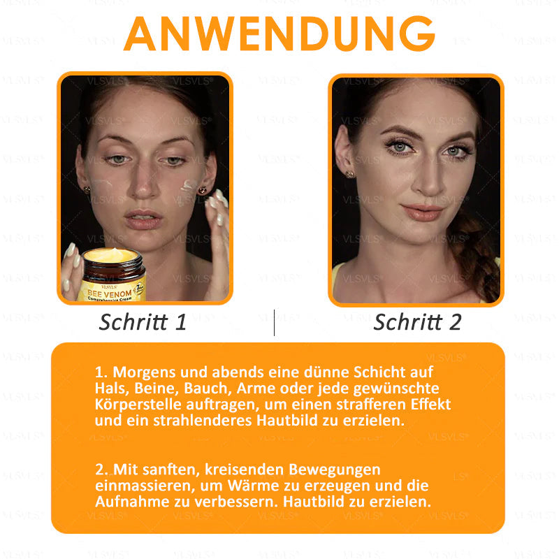 HealSkin – Straffende Anti-Aging-Creme mit Bienengift-Peptiden [1 + 1 Gratis]