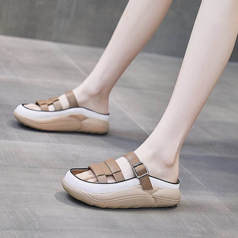 Gluschwein - Vintage-Plateau-Sandalen