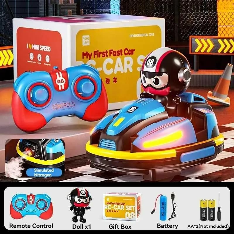 Gluschwein - Bumper Car RC - 2,4-GHz-Ferngesteuertes Autoscooter-Spiel für zwei Spieler