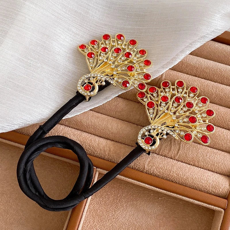 PeacockClip - Pfauenflügel Haarclip Set – Glanz für Abendkleider [2er Set]