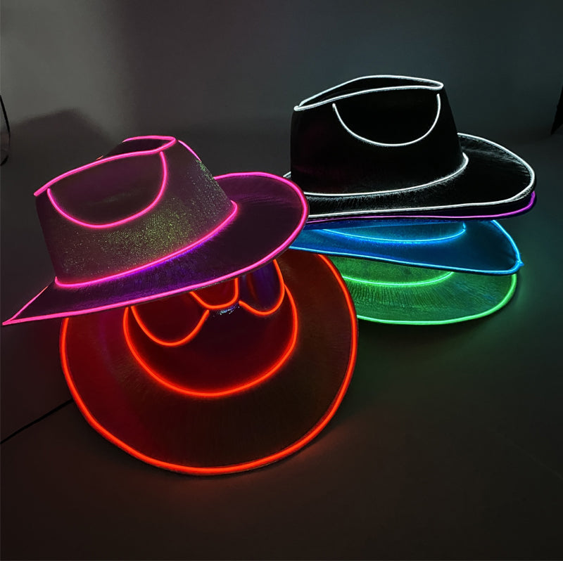 Gluschwein - LED-Cowboy-Partyhut