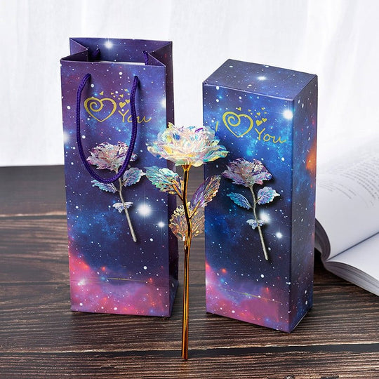 Gluschwein - Bunte Galaxy Rose mit Liebe