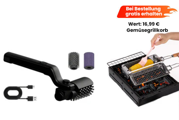 🔥🔥🍖 50% Rabatt - nur €54,99  ⚡️Kabelloser elektrischer Grillbürstenreiniger🍔Es gibt derzeit auch günstige Kombi-Angebote💪