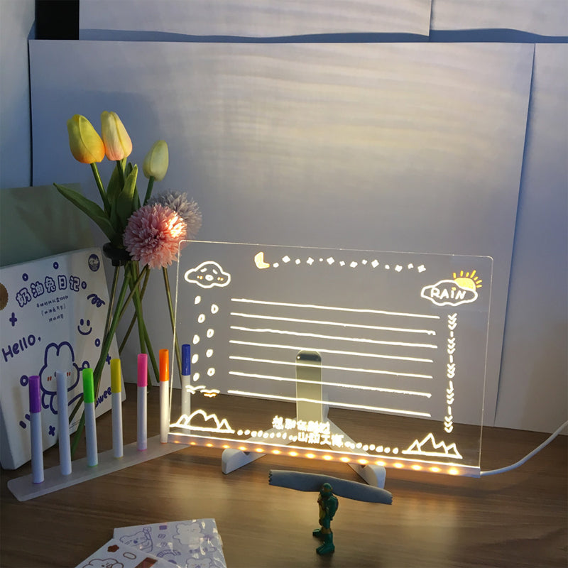 Gluschwein - LED-Notiztafel mit Farben