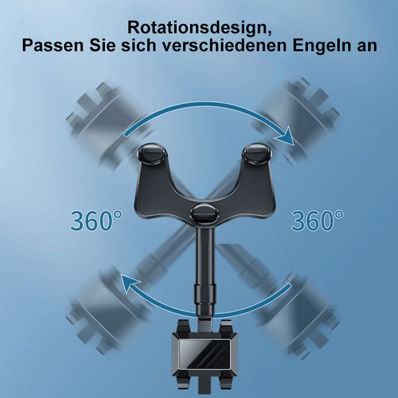 Gluschwein - Multifunktionale drehbare Auto-Rückspiegel-Handyhalterung