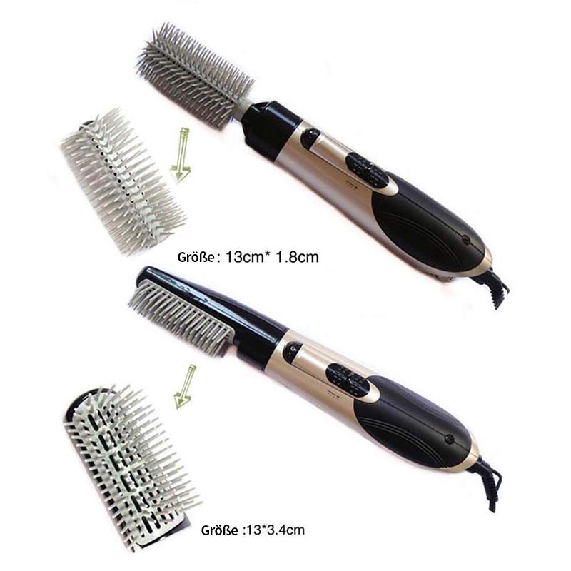 Gluschwein - 7in1 Professionelle multifunktionale Styling-Tools Breite Bürste Haartrockner Glätteisen Kamm Clip Pipe Roller Brush