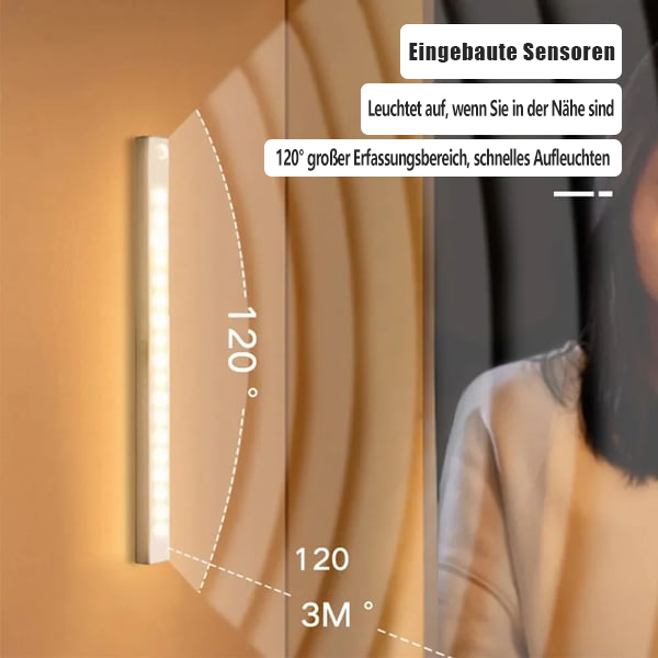 🔥Neujahrsangebot - KAUFEN 1 BEKOMMEN 1 GRATIS💡Lochfrei Smarte Sensorische Magnetische Wiederaufladbare LED-Leuchten