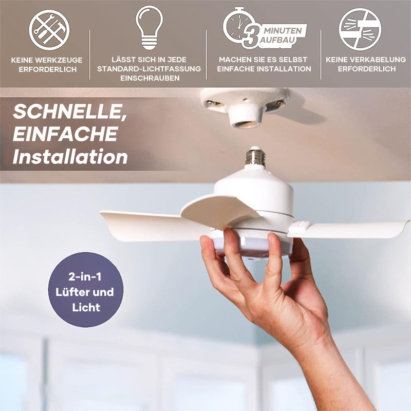 Gluschwein - Deckenventilatoren mit Licht und Fernbedienung