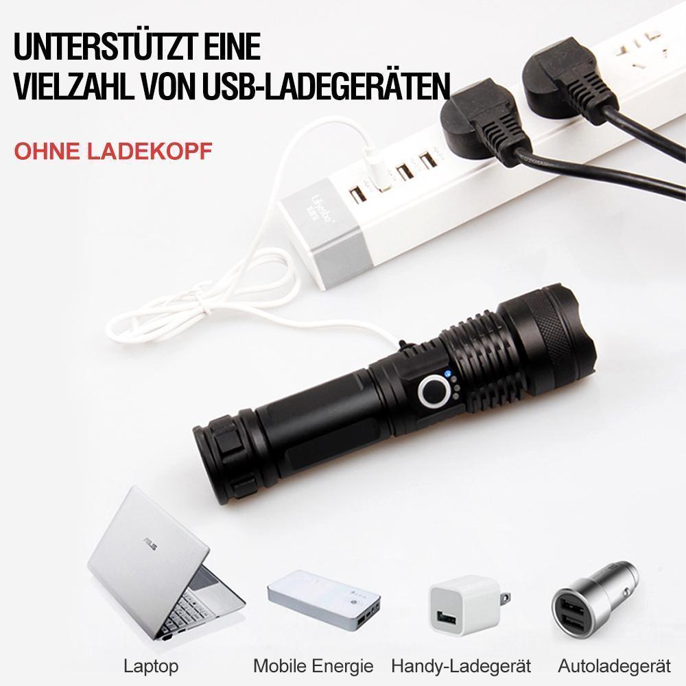 Gluschwein - Superhelle und wasserdichte Militär-Taschenlampe mit Zoom