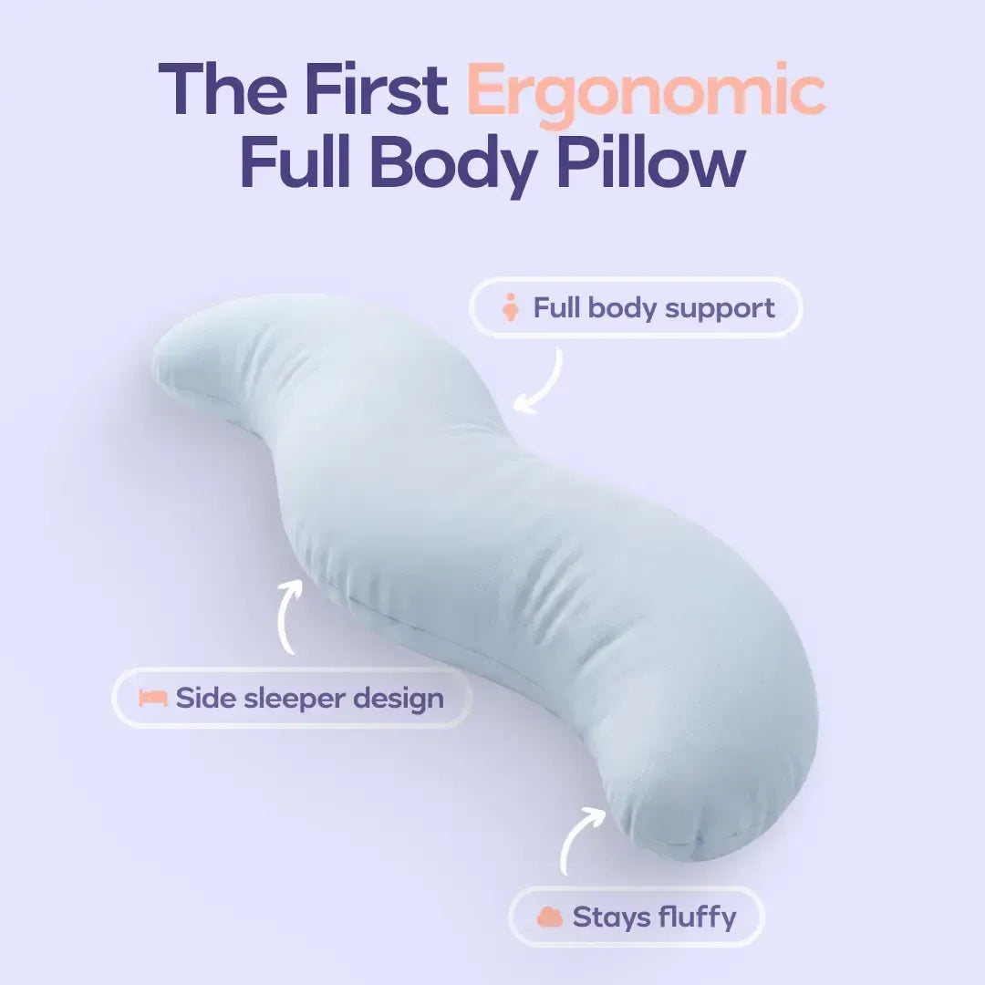 Gluschwein - Body Hugger Pillow - Ergonomisches Ganzkörperkissen | Kühlende Stütze für Seitenschläfer