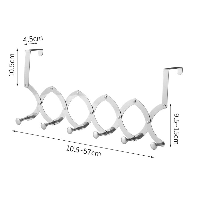 Gluschwein - Einziehbarer Kleiderbügel aus Metall S- 4.5cm MIT 6 HAKEN