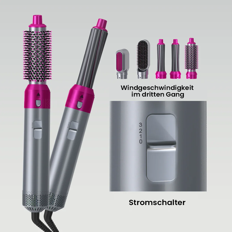 Gluschwein - 5 in 1 professionelles multifunktionales Haarstyling-Werkzeug