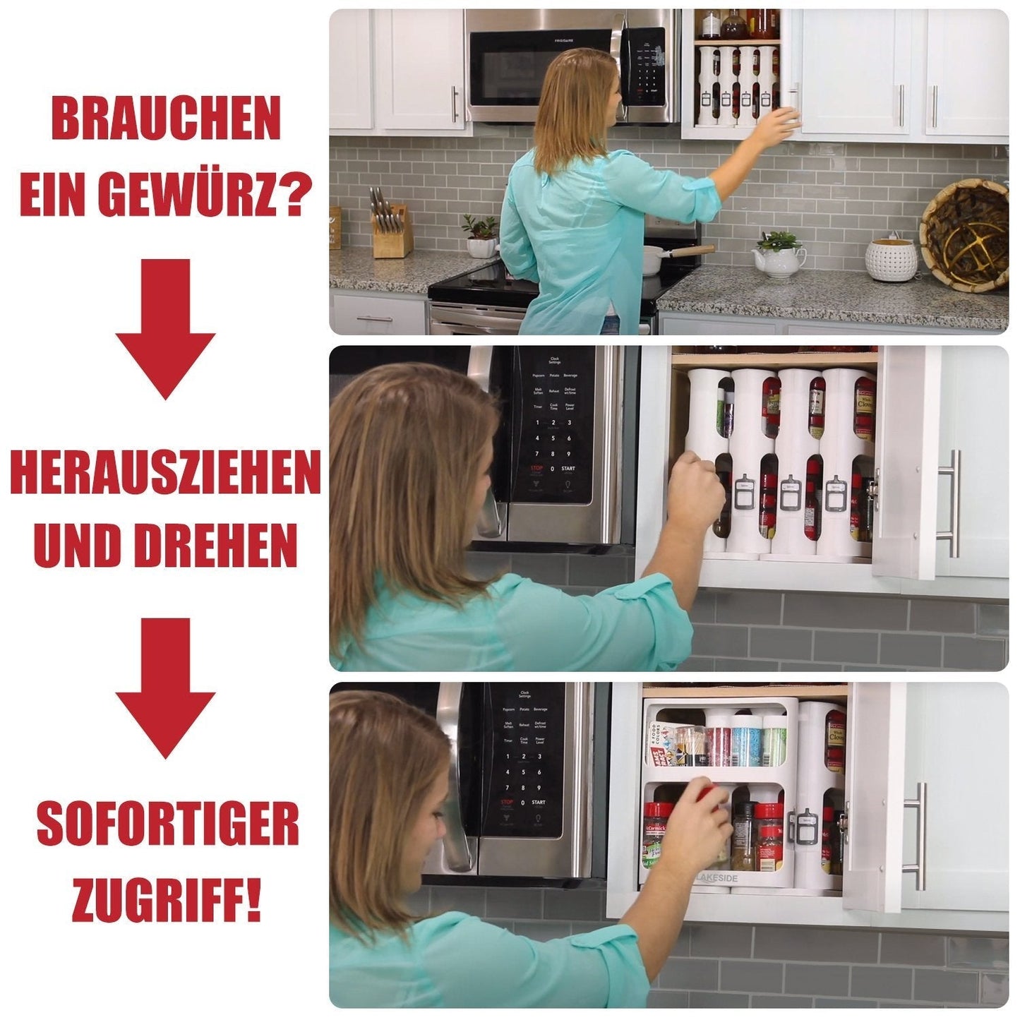 Gluschwein - Rotierender Gewürzregal-Organisator