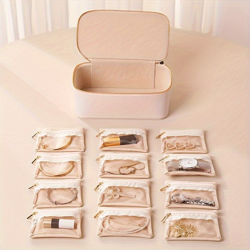 Gluschwein - Jewellery Case - Schmuck-Reisebox mit 12 Samtbeuteln – Verknötungsfrei