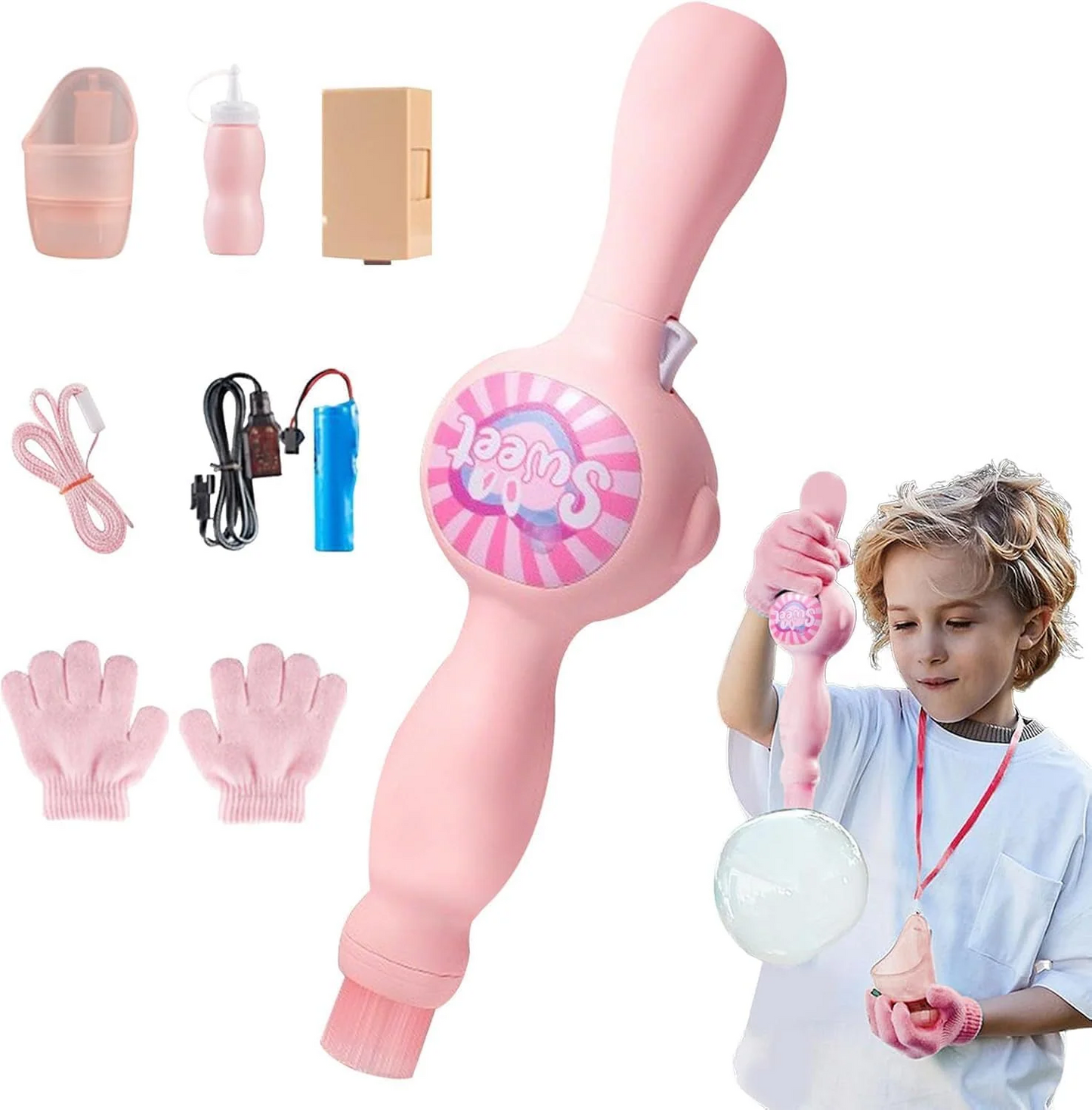 Gluschwein - Bubble Wand - Nebelgefüllte Blasen mit Licht und Musik