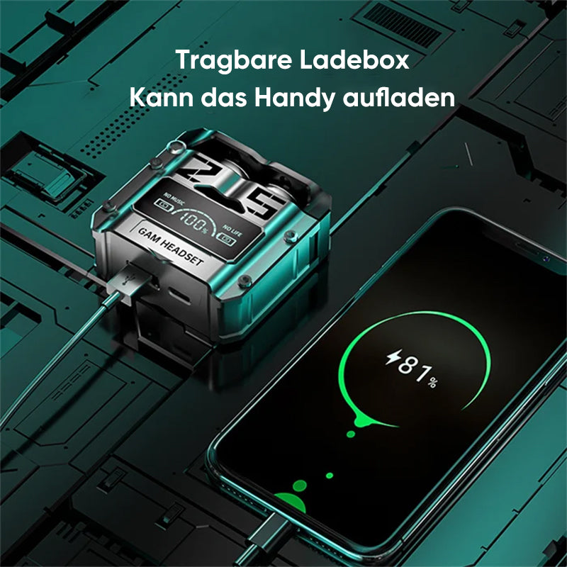 Gluschwein - Rauschunterdrückung Kabelloser In-Ear-Bluetooth-Kopfhörer mit niedriger Latenz