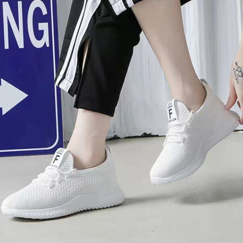 Gluschwein - Neue atmungsaktive Mesh-Turnschuhe für Unisex Weiss