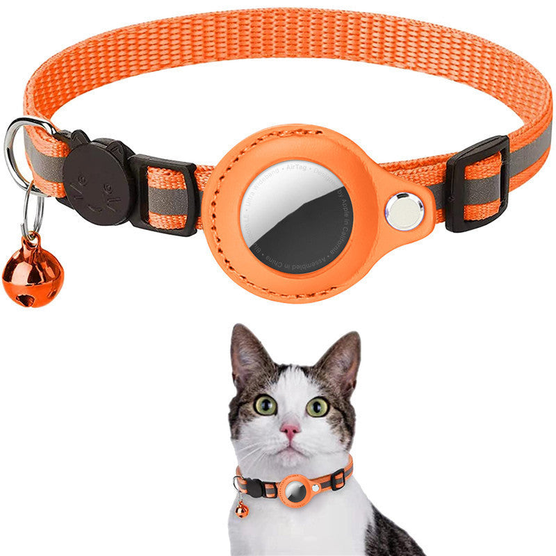 Gluschwein - AirTag Halsband für Katze orange