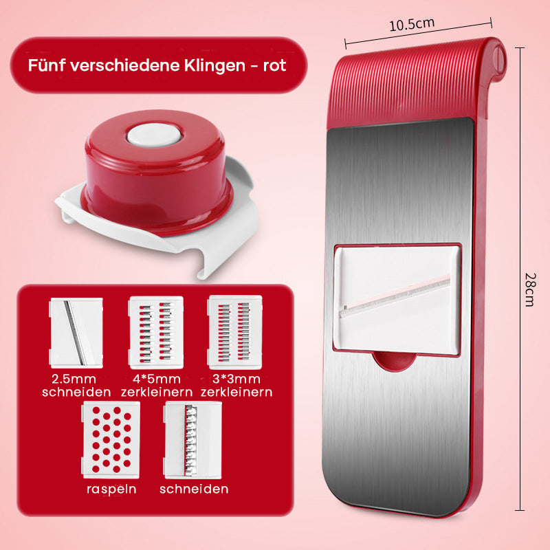 Gluschwein - Multifunktionales Gemüseschäler-Set rot