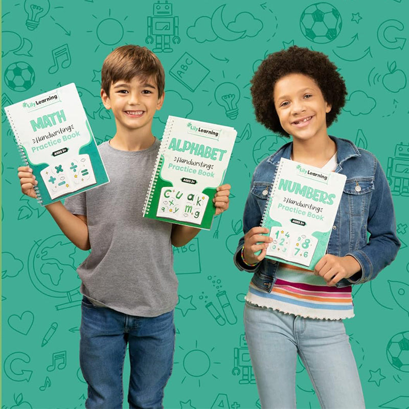 Conjunto de práctica de escritura a mano Cuadernos reutilizables para niños