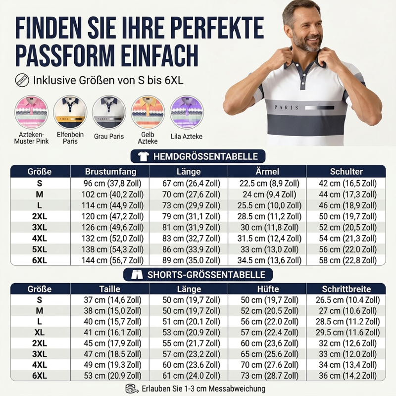 Gluschwein - 👕 2-teiliges Hemd- & Shorts-Set für Herren – bequem, atmungsaktiv & vielseitig für Sommer, Freizeit & Reisen ☀️🩳