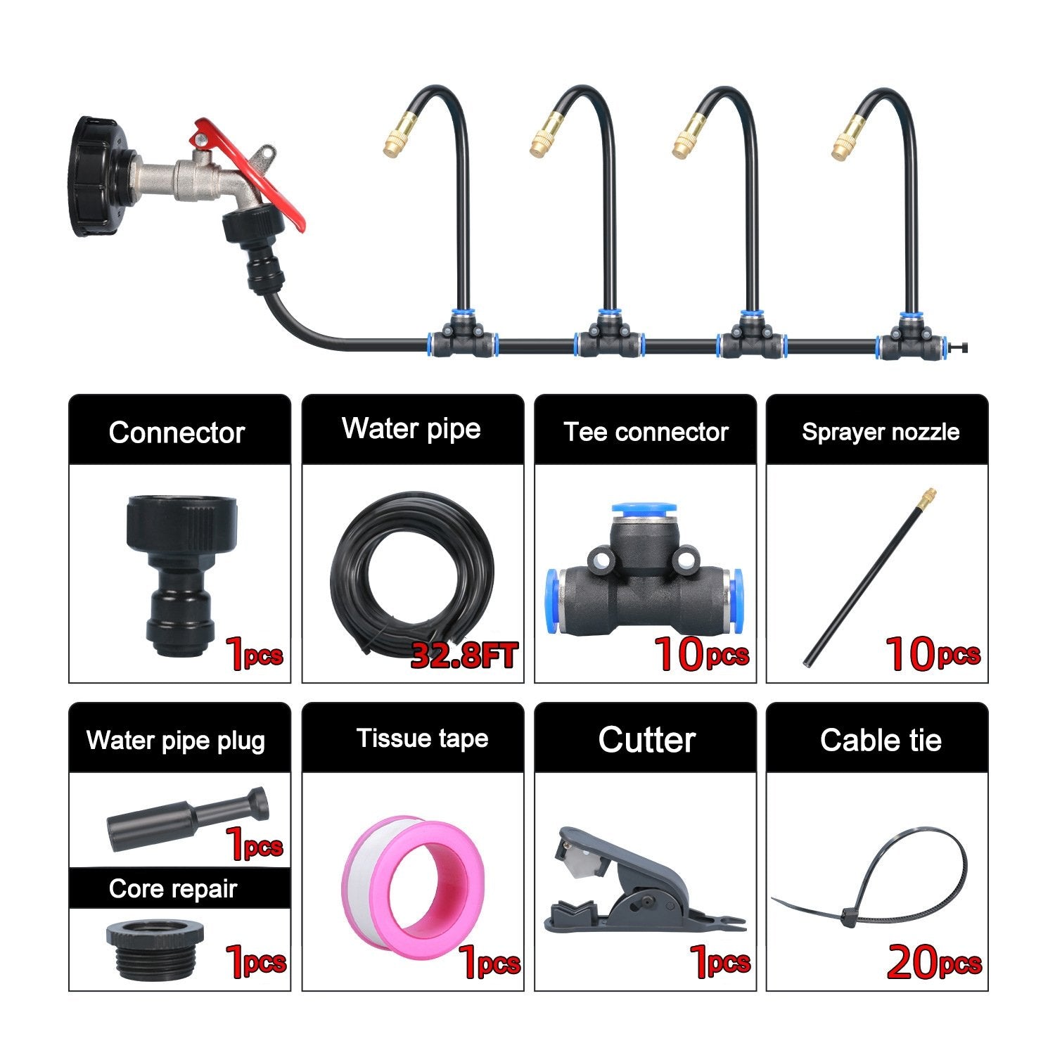 Gluschwein - 🔥Letzter Tag 50 % Rabatt✨360° Curved Garden Automatic Irrigation System