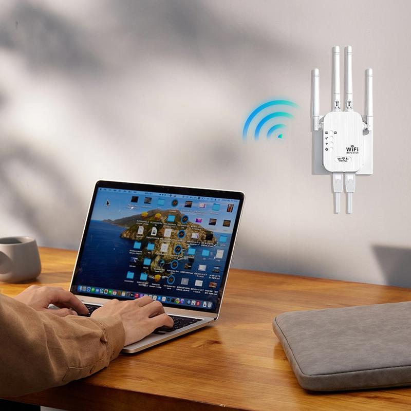 Gluschwein - WLAN-Verstärker – 1200 Mbit/s, Dualband (5 GHz / 2,4 GHz) 📶 Maximale Signalverstärkung – stabile Verbindung im ganzen Haus!
