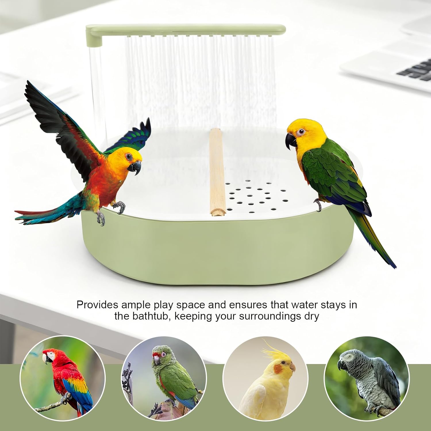 Gluschwein - Automatische Vogeltränke mit Wasserhahn, USB-betriebene Vogeltränke für Vögel
