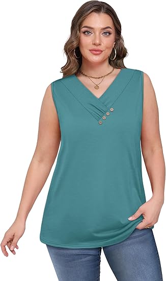 Gluschwein - Einfarbiges V-Ausschnitt-Tanktop für Damen – atmungsaktiv & vielseitig